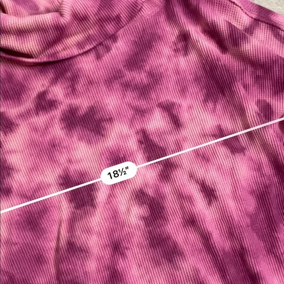 Maeve Anthropologie ainsley waffle knit tie dye turtleneck thermal top - Picture 4 of 5